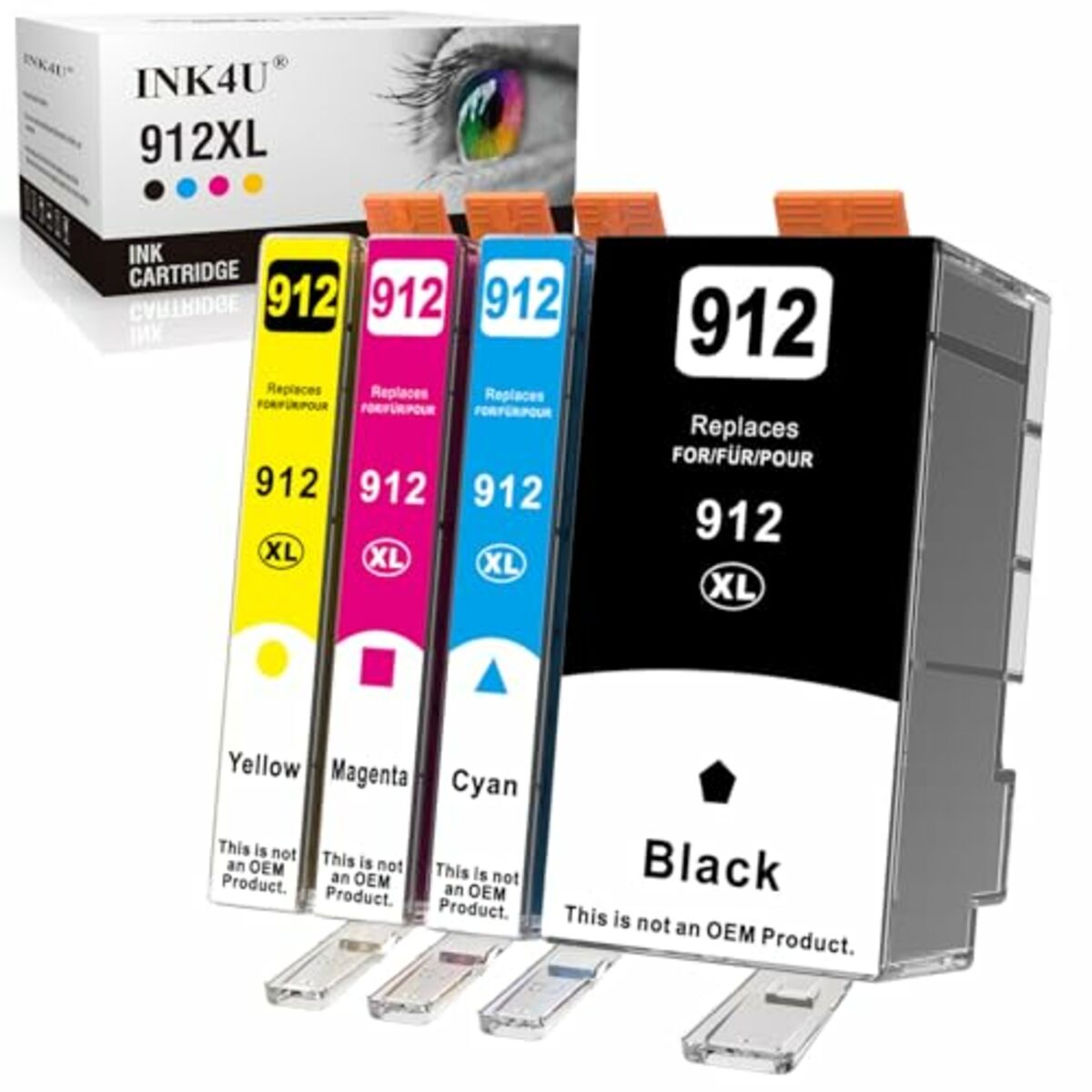 Bild 1 von INK4U 912XL Multipack Kompatibel für HP 912 Druckerpatronen
