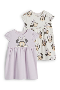 C&A Multipack 2er-Minnie Maus-Baby-Kleid, Weiß, Größe: 62