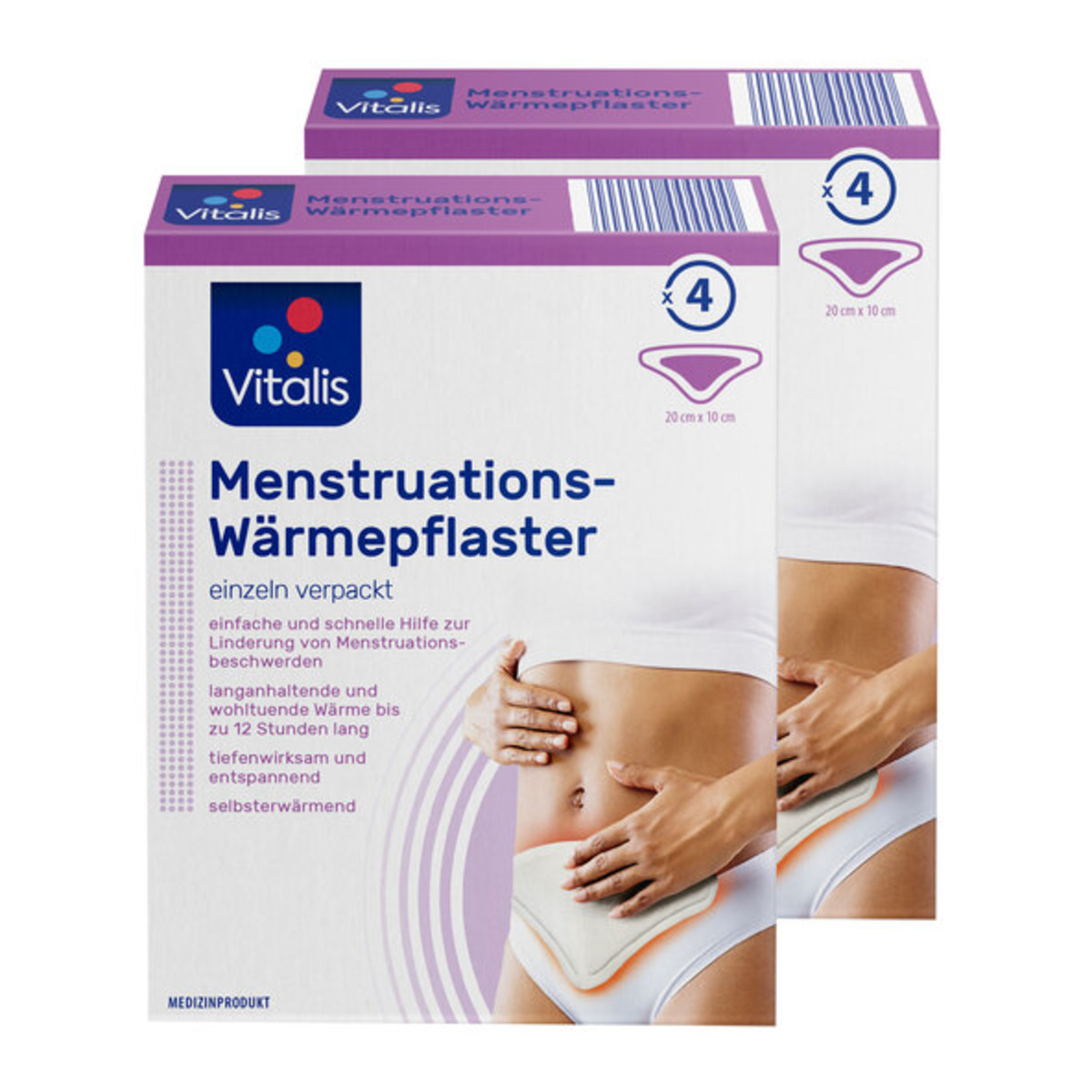Bild 1 von Menstruations-Pflaster, 4 Stück, 2er Set