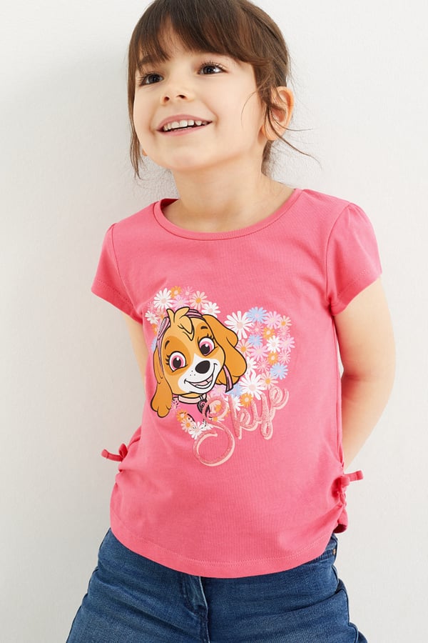 Bild 1 von C&A Multipack 2er-Paw Patrol-Kurzarmshirt, Pink, Größe: 92