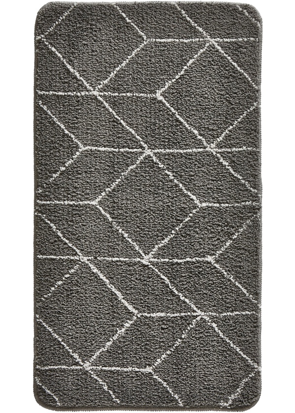 Bild 1 von Badematte mit graphischem Muster, 1 (Vorleger für Hänge-WC 45/50 cm)