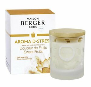 MAISON BERGER PARIS Duftkerze »Duftkerze Aroma D-Stress 180 g«, Finden Sie Ihre Gelassenheit dank der fruchtigen Süße von Aroma D-Stress