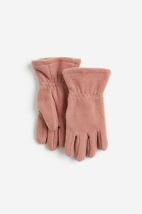 H&M Fleecehandschuhe Mattrosa, Jacken & Mäntel in Größe 134/140. Farbe: Dusty pink