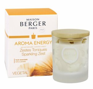 MAISON BERGER PARIS Duftkerze »Duftkerze Aroma Energy 180 g«, Die Kerze mit ätherischen Ölen, die eine energiespendende Wirkung hat