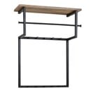 Bild 1 von Garderobe 60 x 76 cm Mango massiv/schwarz