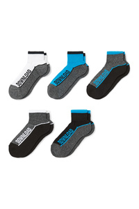 C&A Multipack 5er-Gaming-Socken, Blau, Größe: 31-33