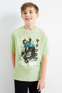 C&A Skater-Kurzarmshirt, Grün, Größe: 128