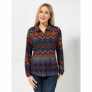 Bild 1 von ANNI FOR FRIENDS Jerseybluse Amelia Blusenkragen Knopfleiste figurumspielend