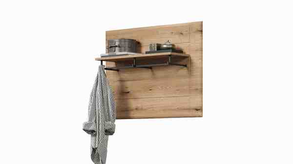 Bild 1 von Wandgarderobe Paneel 91 x70 cm Eiche - JARON