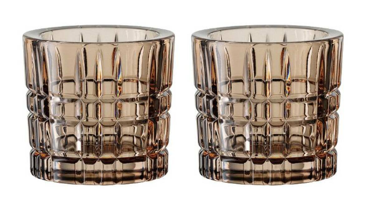 Bild 1 von Nachtmann Teelichthalter 2er SetSQUARE, Kristallglas