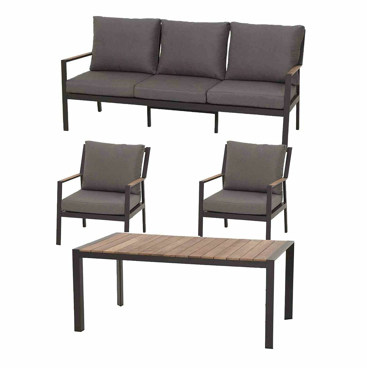 Bild 1 von SIENA GARDEN Lounge-Set LONDRA inkl. Tisch 4tlg.