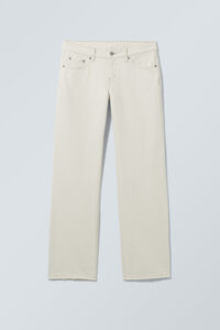 Weekday Jeans Arrow mit geradem Bein Kreideweiß, Straight in Größe 33/34. Farbe: Chalk white