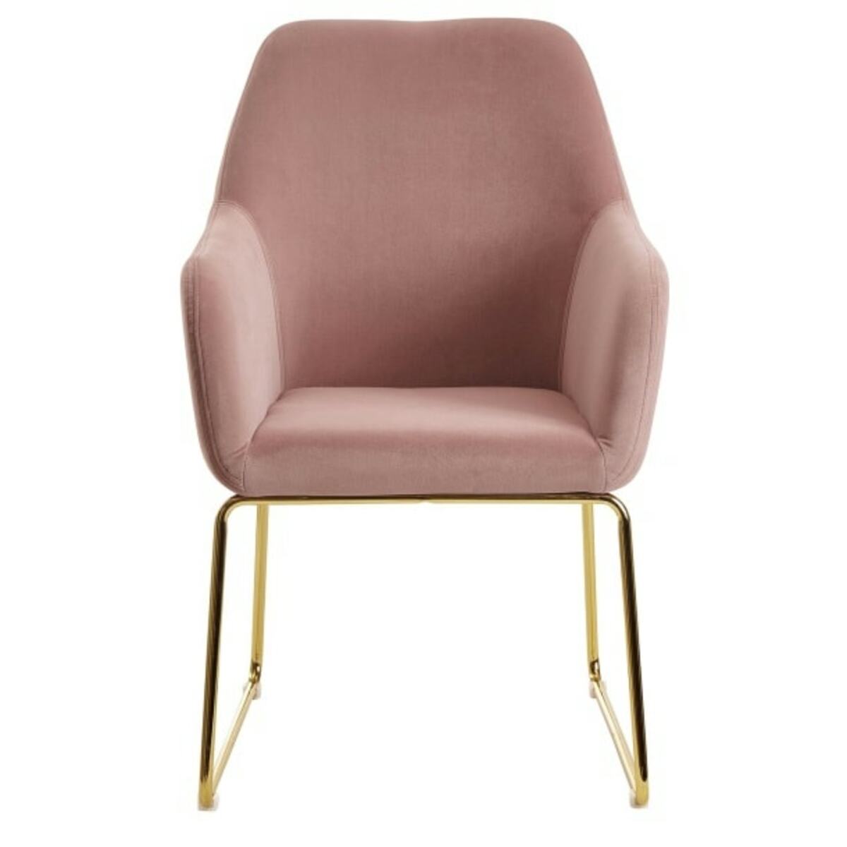 Bild 1 von Esszimmerstuhl Harbin Samtstoff rosa