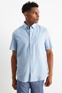 C&A Oxford Hemd-Regular Fit-Button-down, Blau, Größe: S