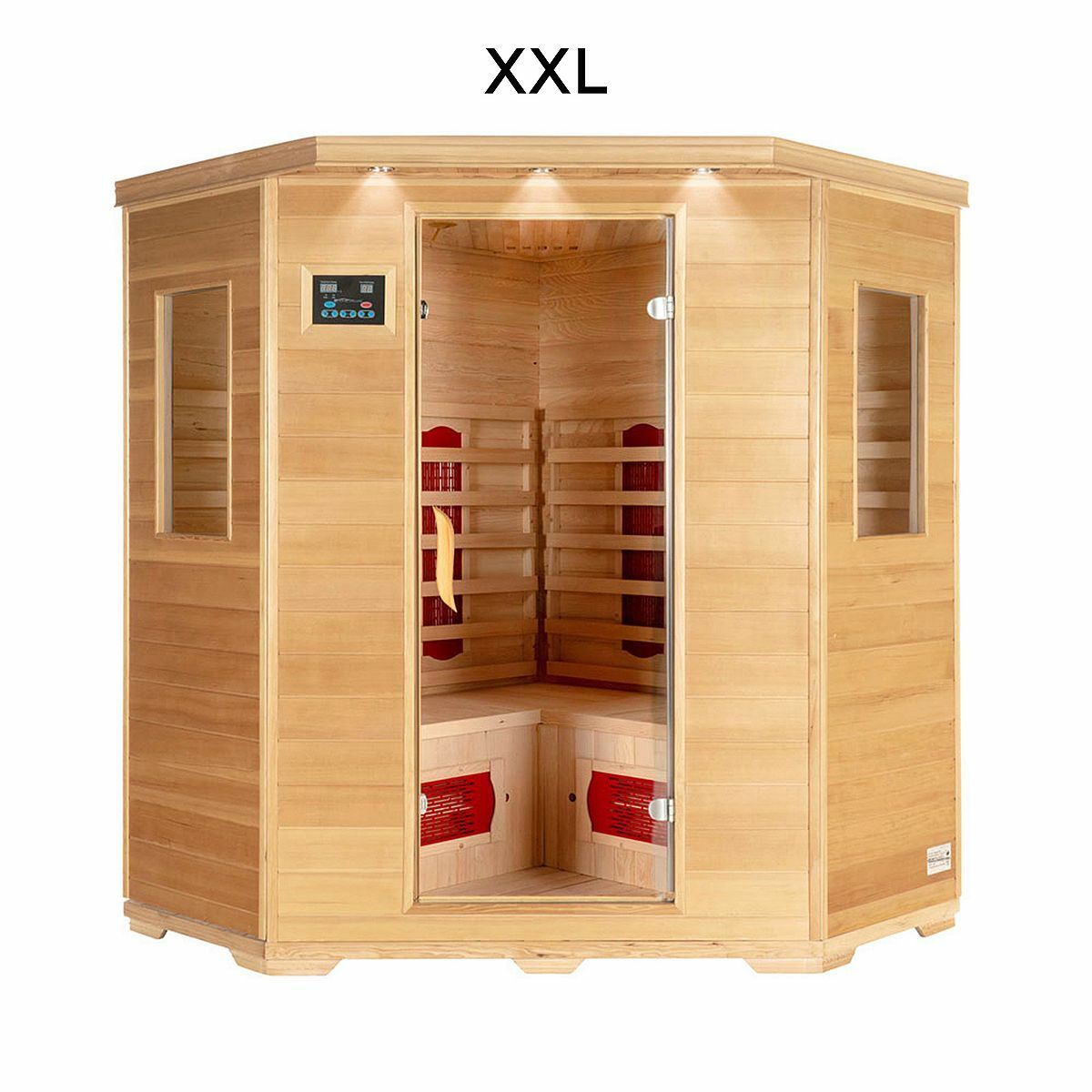 Bild 1 von HOME DELUXE Infrarotkabine Redsun Hemlock-Tannenholz Größe XXL