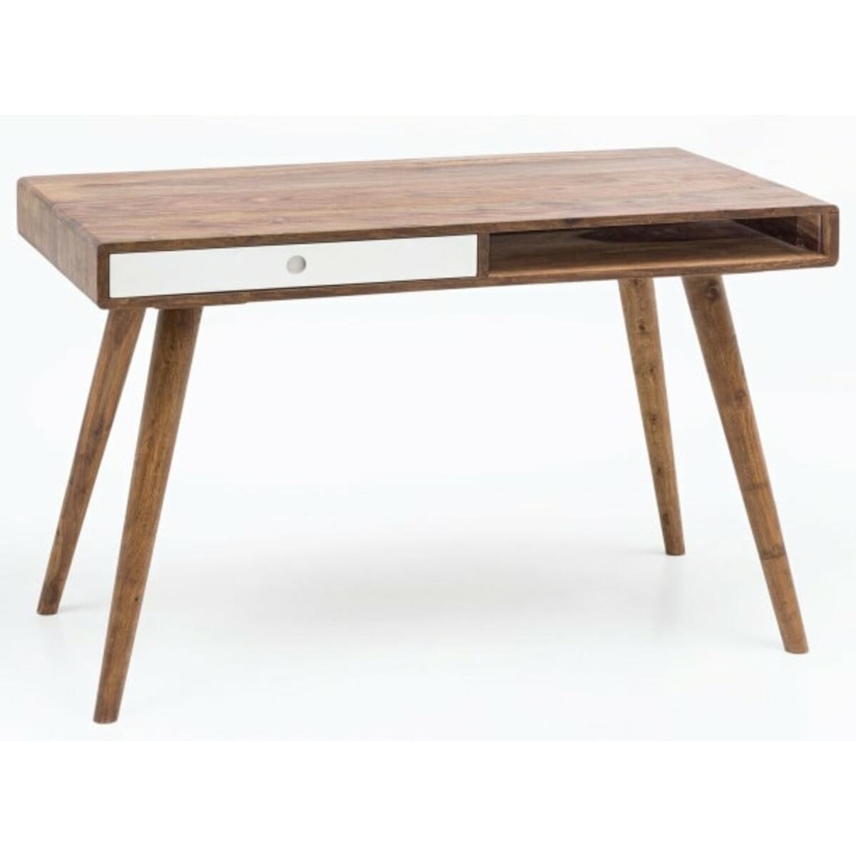 Bild 1 von Schreibtisch Wexford Massivholz 117 x 75 cm braun weiß