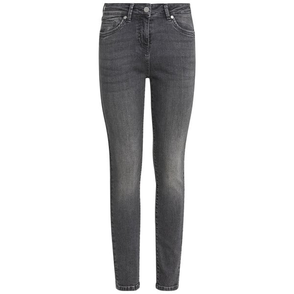 Bild 1 von Damen Slim-Jeans mit Used-Waschung HELLGRAU