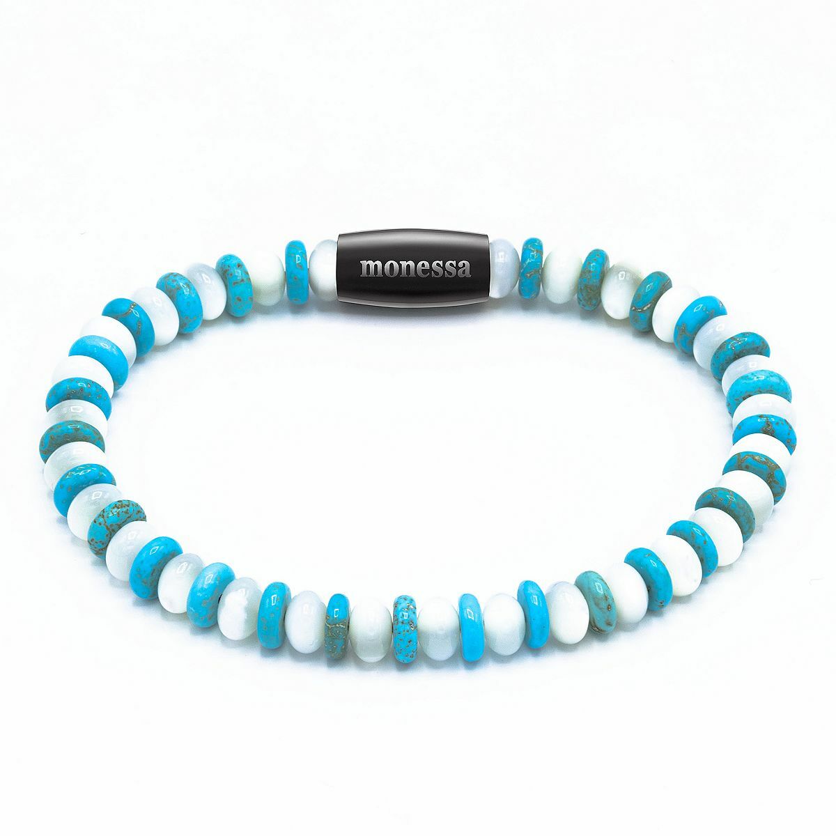 Bild 1 von MONESSA Armband Edelsteine 2-farbig Magnetverschluss