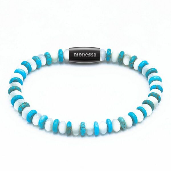 Bild 1 von MONESSA Armband Edelsteine 2-farbig Magnetverschluss