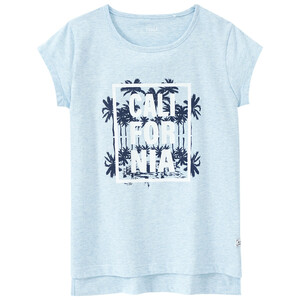 Mädchen T-Shirt mit Palmen-Print HELLBLAU