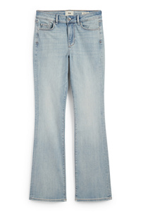 C&A Bootcut Jeans-Mid Waist, Blau, Größe: 34