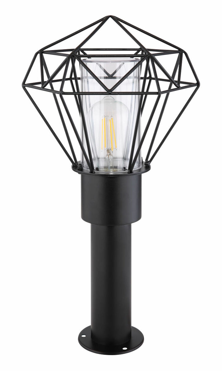 Bild 3 von Globo Lighting - HORACE - Außenleuchte Edelstahl schwarz, 1x E27 LED