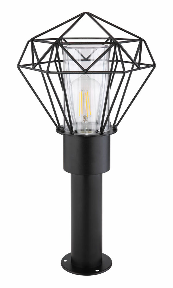 Bild 3 von Globo Lighting - HORACE - Außenleuchte Edelstahl schwarz, 1x E27 LED