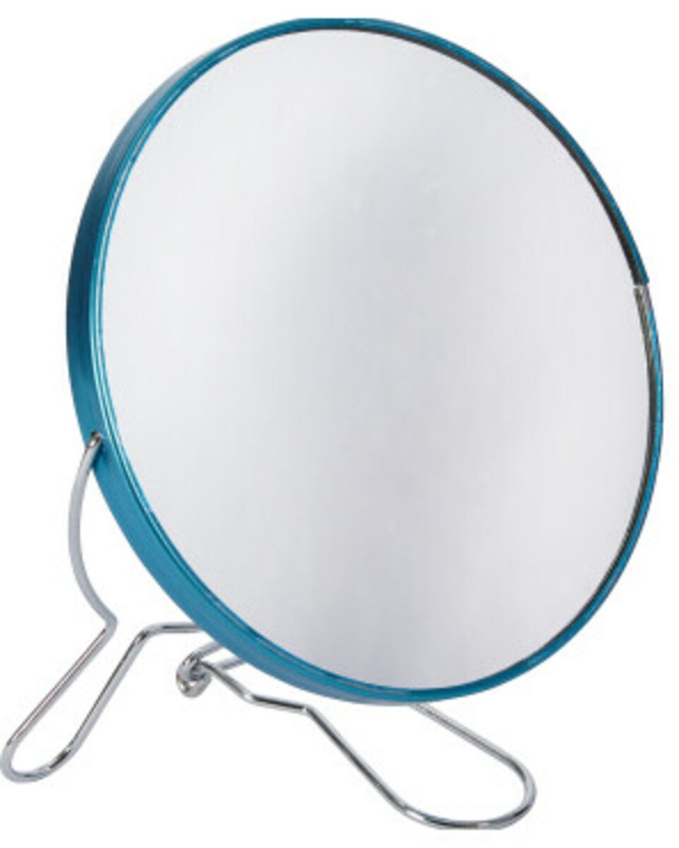 Bild 1 von Kosmetikspiegel zum Wenden, ca. 19 x 14,5 cm, silber