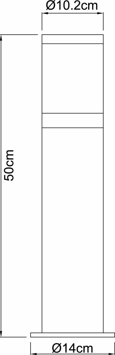 Bild 3 von Globo Lighting - XELOO - Außenleuchte Edelstahl, 1x E27