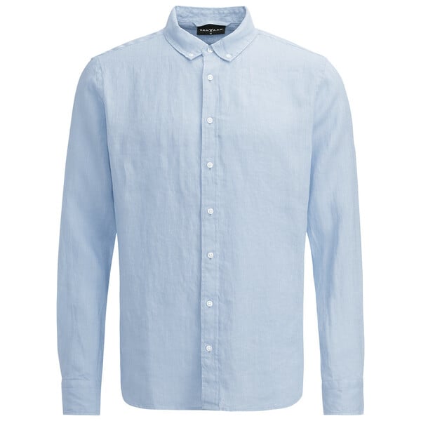 Bild 1 von Herren Leinenhemd mit Button-Down-Kragen HELLBLAU