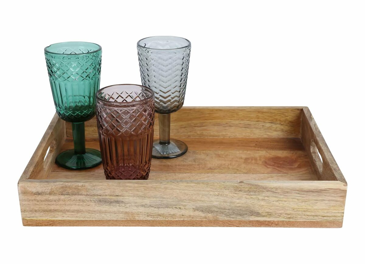 Bild 1 von Tablett aus Mangoholz 40x27x6cm