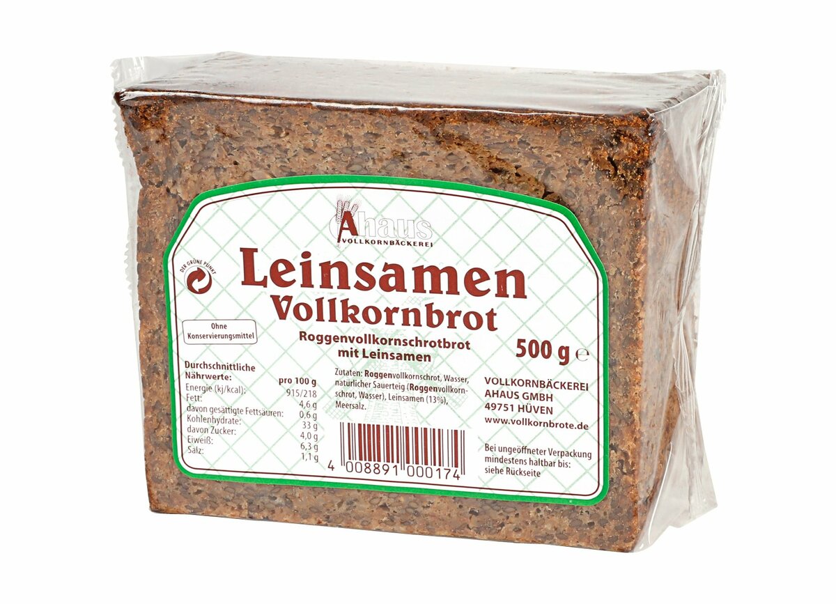 Bild 1 von Leinsamen-Vollkornbrot 500 g