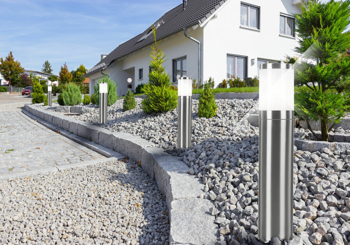 Bild 2 von Globo Lighting - XELOO - Außenleuchte Edelstahl, 1x E27