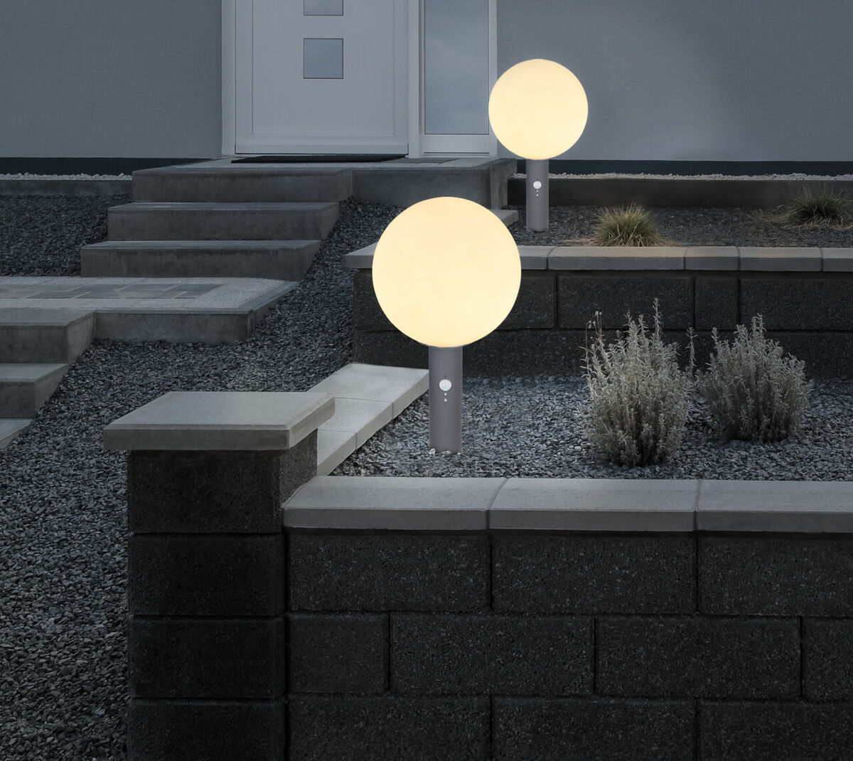 Bild 4 von Globo Lighting - OSSY - Außenleuchte Aluminium Druckguss anthrazit, 1x E27 LED