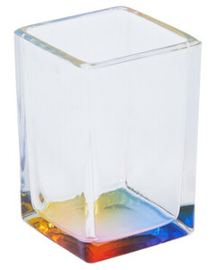 Zahnputzbecher aus Glas, ca. 6,8 x 10 cm, transparent