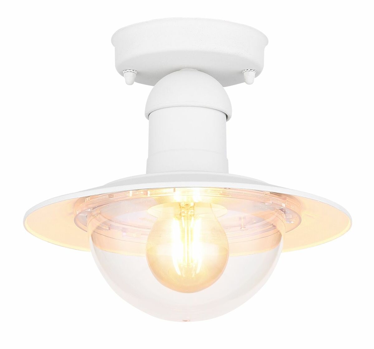 Bild 1 von Globo Lighting - LINDA - Außenleuchte Aluminium Druckguss weiß, 1x E27 LED