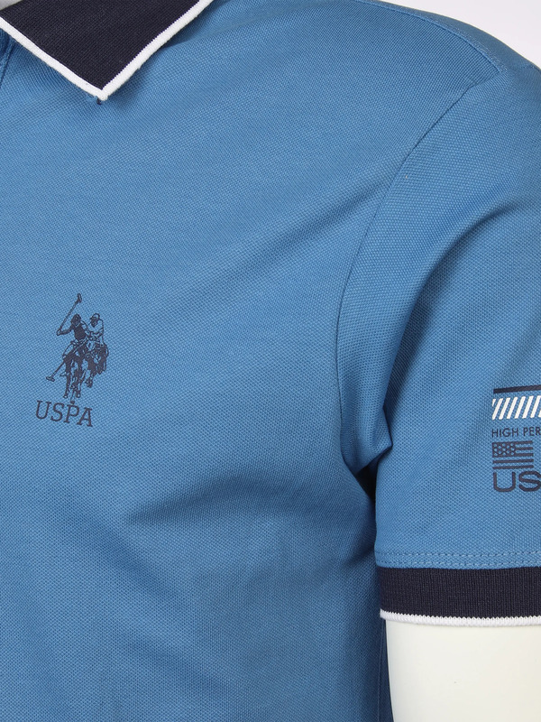 Bild 3 von Herren Poloshirt mit Print
                 
                                                        Blau