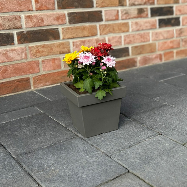 Bild 2 von Powertec Garden Pflanztopf „Vigo“ eckig - 4,0 L Steingrau