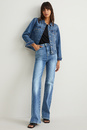 Bild 1 von C&A Flared Jeans-High Waist-Shaping Jeans-Flex-LYCRA®, Blau, Größe: 40