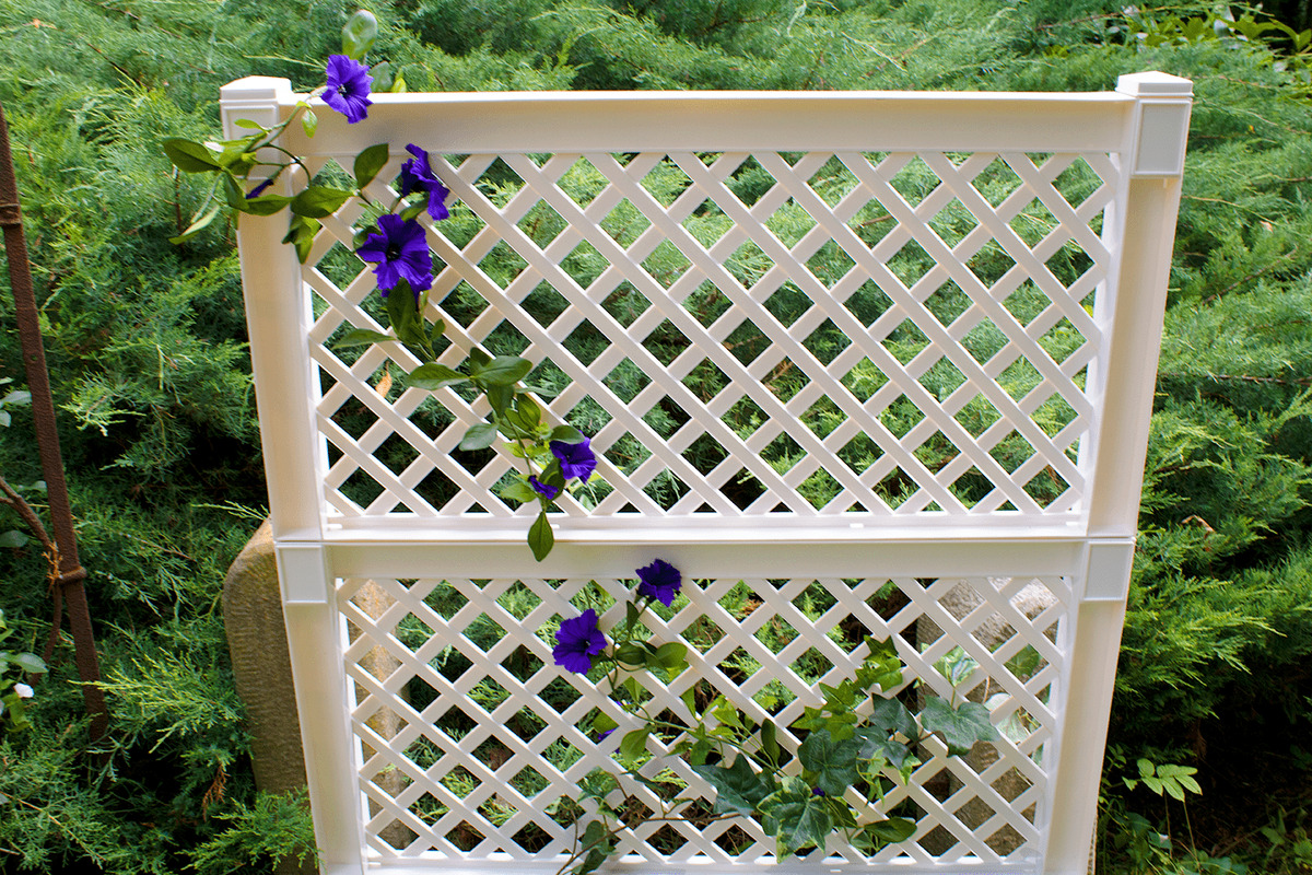 Bild 3 von KHW Spalier (2-tlg.) 100 cm mit Erdspieß, weiß