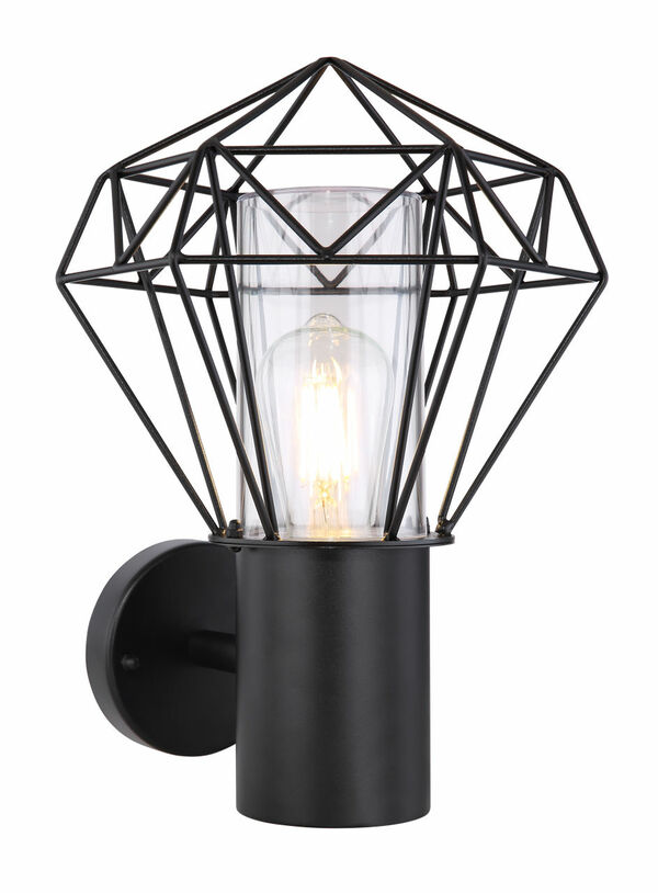 Bild 1 von Globo Lighting - HORACE - Außenleuchte Edelstahl schwarz, 1x E27 LED