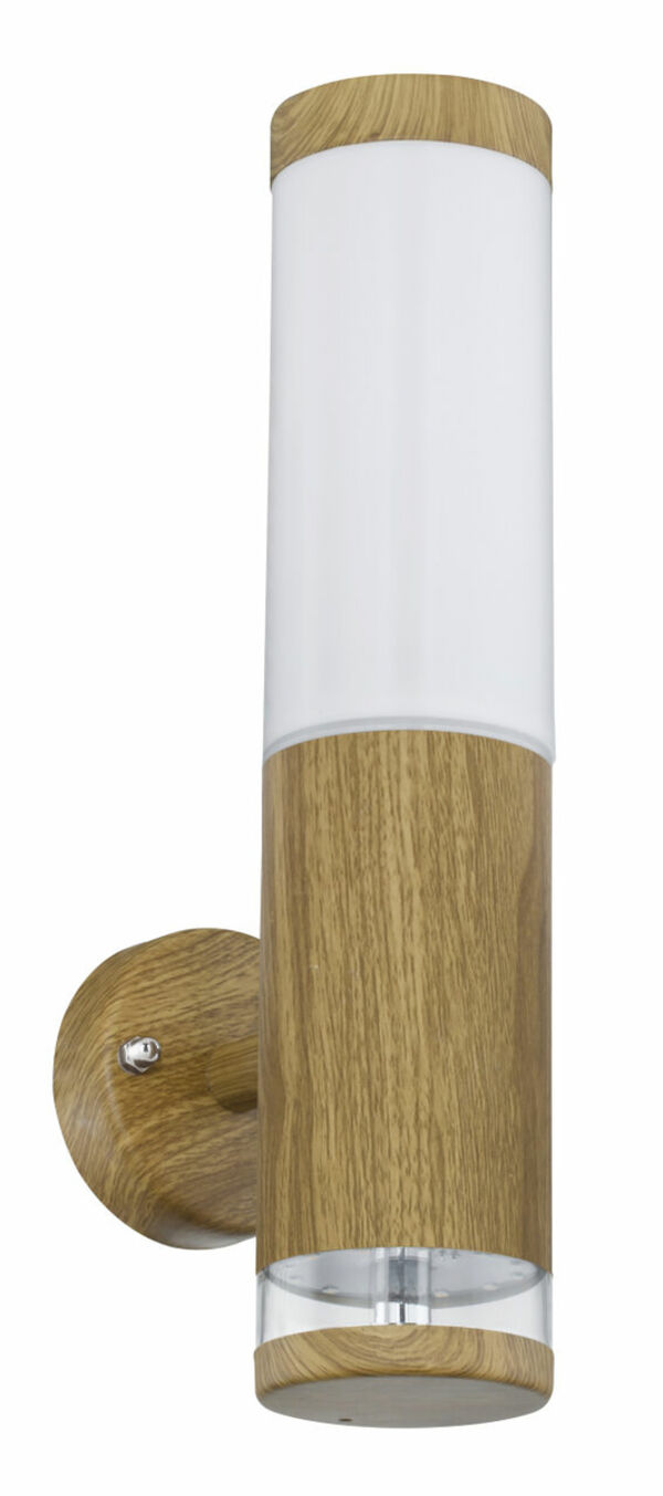 Bild 4 von Globo Lighting - JAICY - Außenleuchte Edelstahl holzoptik, 1x E27 LED