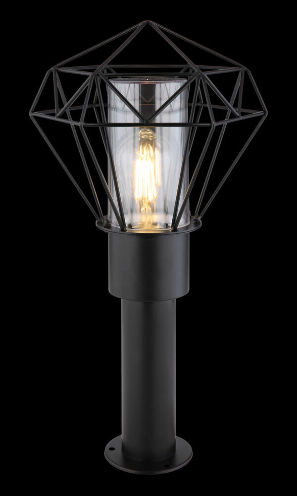 Bild 2 von Globo Lighting - HORACE - Außenleuchte Edelstahl schwarz, 1x E27 LED