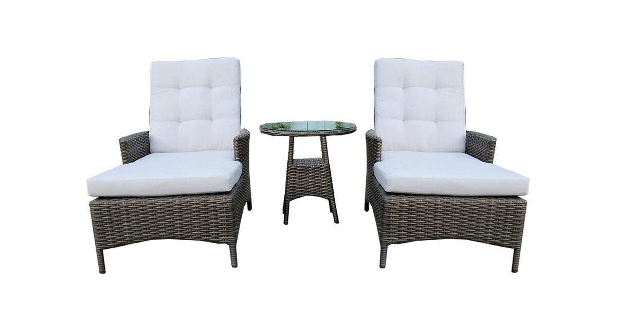 Bild 4 von HC Garten & Freizeit 3tlg. Sonnenliegen-Set mit Tisch