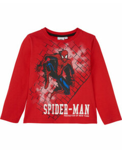 Langarmshirt, Spider-Man, rot