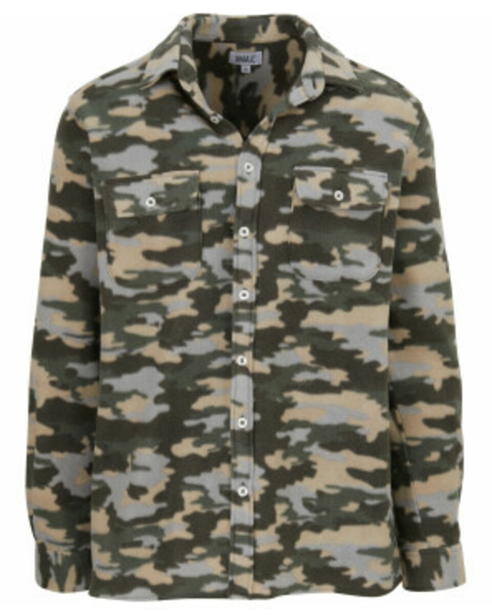 Bild 1 von Fleecehemd, X-Mail, Brusttaschen, dunkelgrün gemustert