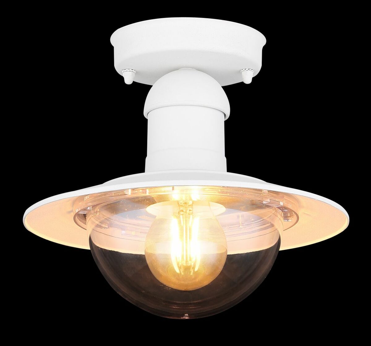 Bild 3 von Globo Lighting - LINDA - Außenleuchte Aluminium Druckguss weiß, 1x E27 LED