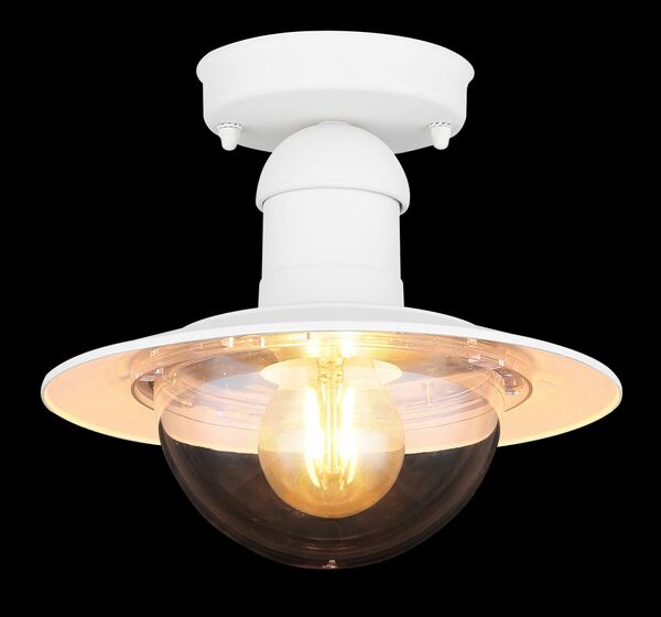 Bild 3 von Globo Lighting - LINDA - Außenleuchte Aluminium Druckguss weiß, 1x E27 LED