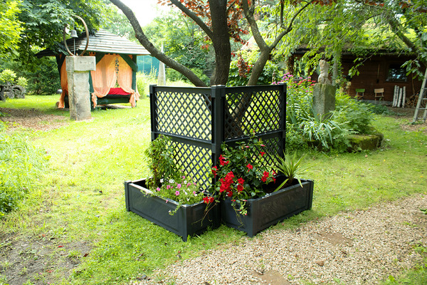 Bild 4 von KHW Pflanzkasten groß mit Spalier (2-tlg.) 100 cm anthrazit - 2er Set