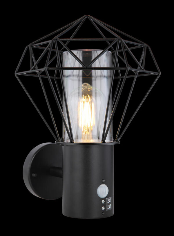 Bild 3 von Globo Lighting - HORACE - Außenleuchte Edelstahl schwarz, 1x E27 LED